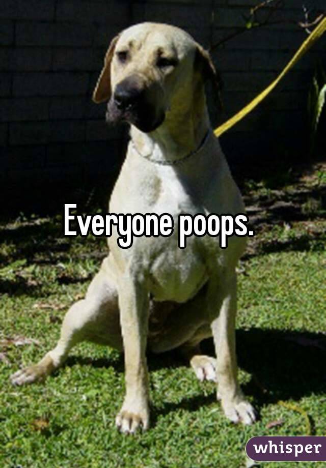 Everyone poops. 