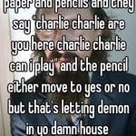 What is the charlie charlie challenge? - Whisper