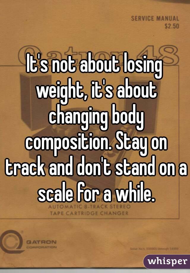 It's not about losing weight, it's about changing body composition. Stay on track and don't stand on a scale for a while.