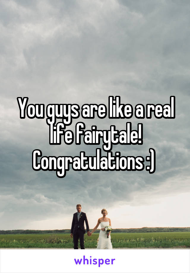 You guys are like a real life fairytale! Congratulations :) 