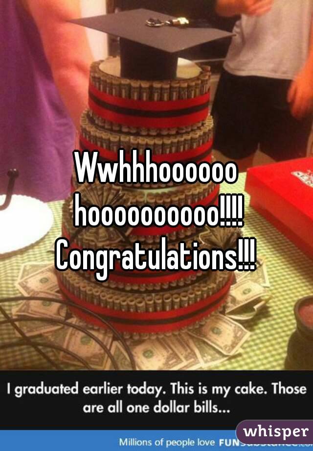 Wwhhhoooooo hoooooooooo!!!! Congratulations!!! 