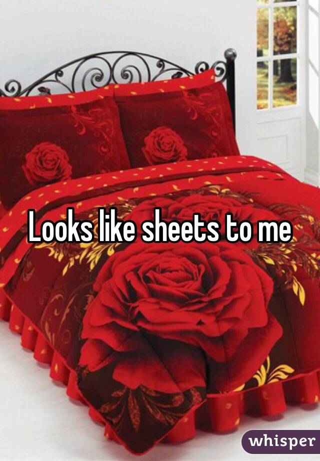 Looks like sheets to me 
