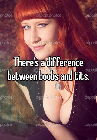 Is there any difference between “tits”, “boobs” and “breasts