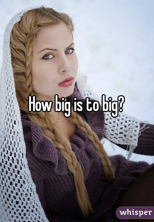 how-big-is-to-big