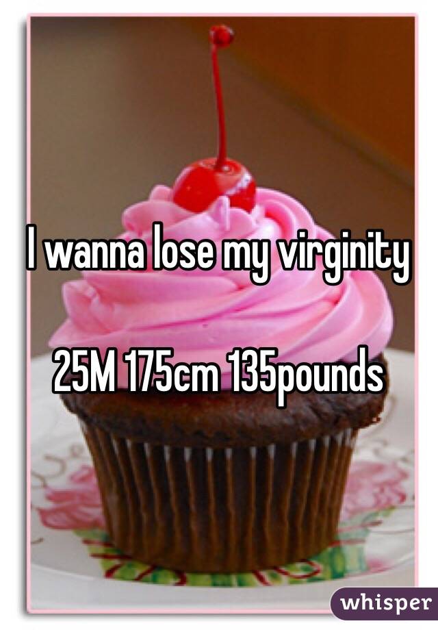 I wanna lose my virginity

25M 175cm 135pounds
