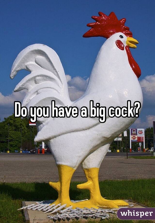 Do you have a big cock?