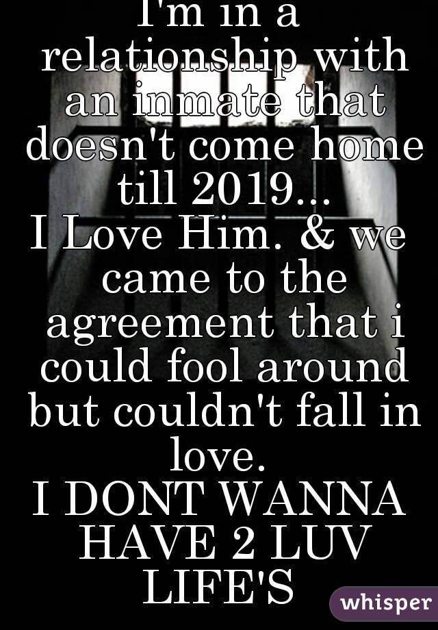 I'm in a relationship with an inmate that doesn't come home till 2019...
I Love Him. & we came to the agreement that i could fool around but couldn't fall in love. 
I DONT WANNA HAVE 2 LUV LIFE'S 
