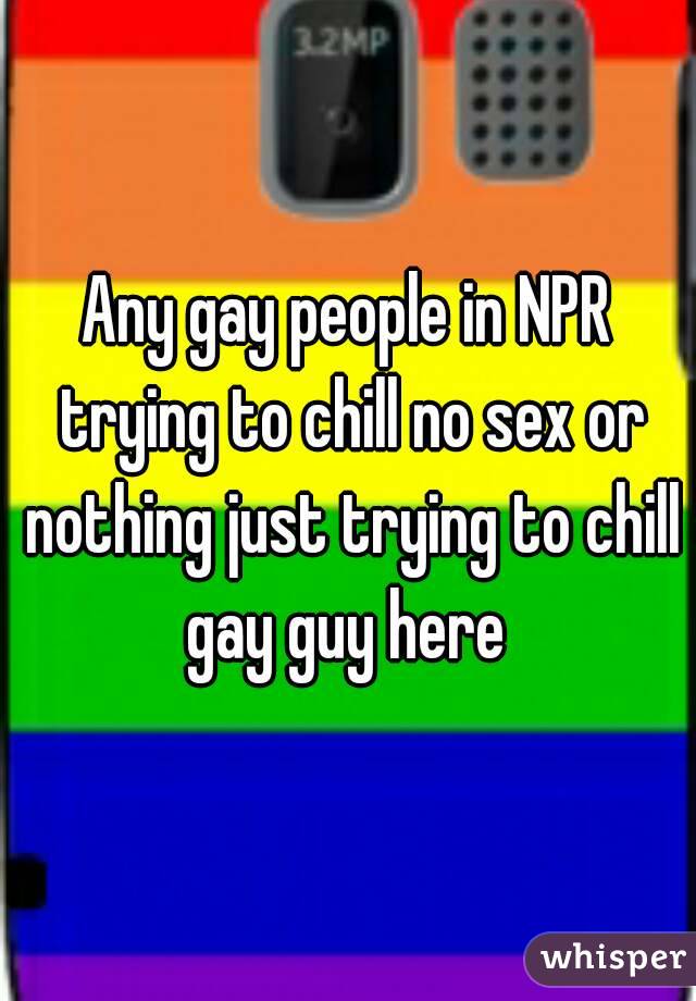 Any gay people in NPR trying to chill no sex or nothing just trying to chill gay guy here 