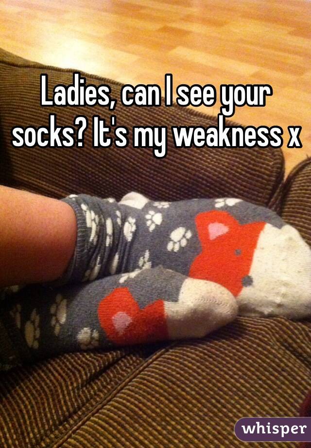 Ladies, can I see your socks? It's my weakness x