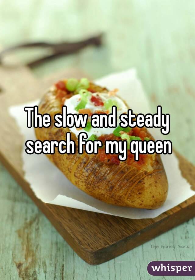 The slow and steady search for my queen
