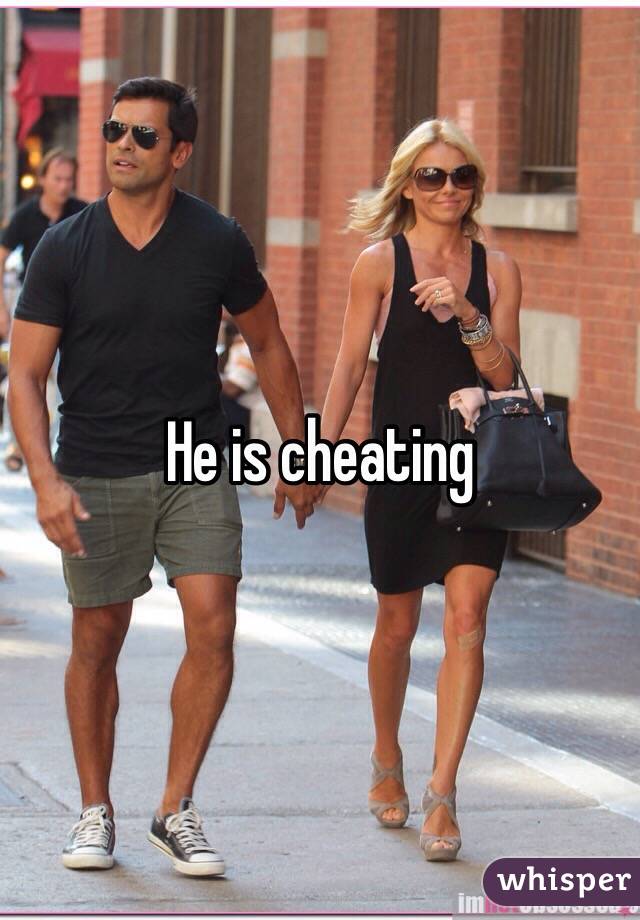 He is cheating