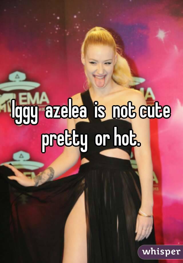 Iggy  azelea  is  not cute pretty  or hot. 