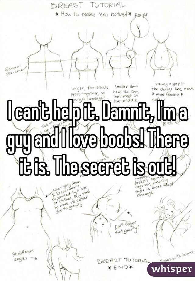 I can't help it. Damnit, I'm a guy and I love boobs! There it is. The secret is out!