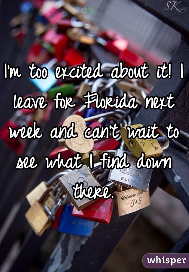I'm too excited about it! I leave for Florida next week and can't wait to see what I find down there. 