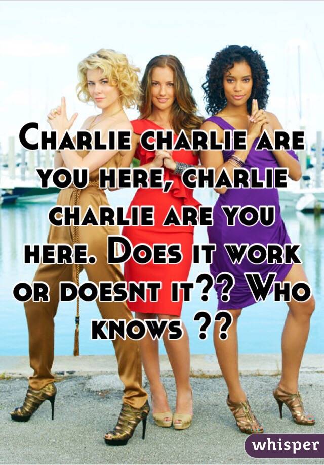Charlie charlie are you here, charlie charlie are you here. Does it work or doesnt it?? Who knows ??