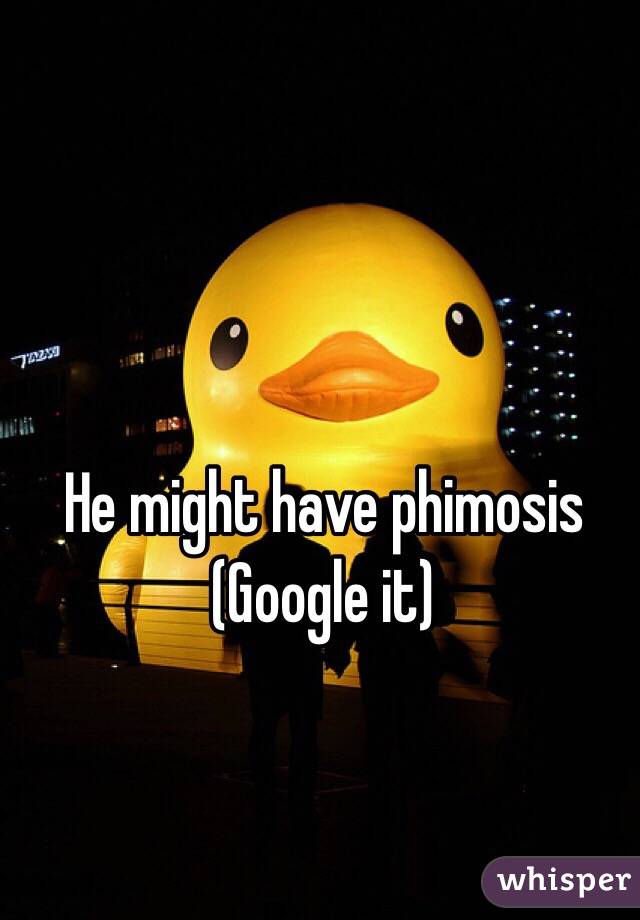 He might have phimosis
(Google it)