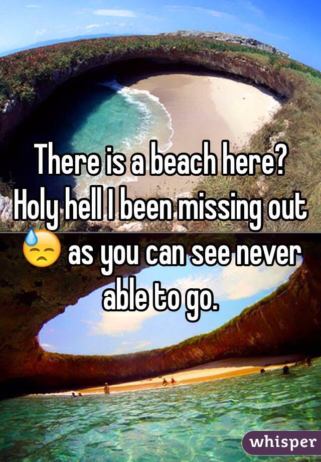 There is a beach here?  Holy hell I been missing out 😓 as you can see never able to go.