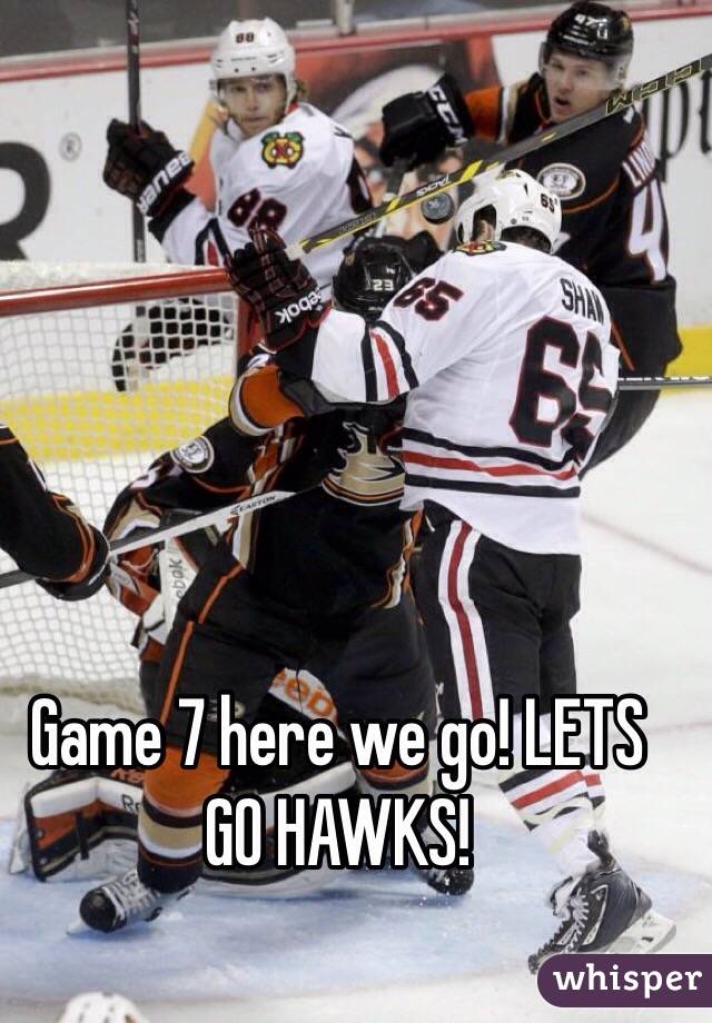 Game 7 here we go! LETS GO HAWKS!