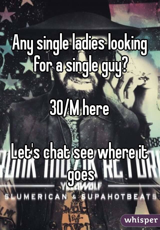 Any single ladies looking for a single guy?

30/M here

Let's chat see where it goes