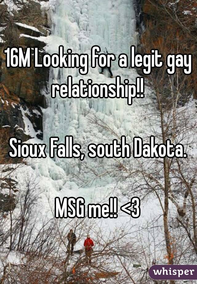 16M Looking for a legit gay relationship!! 

Sioux Falls, south Dakota.

MSG me!! <3
