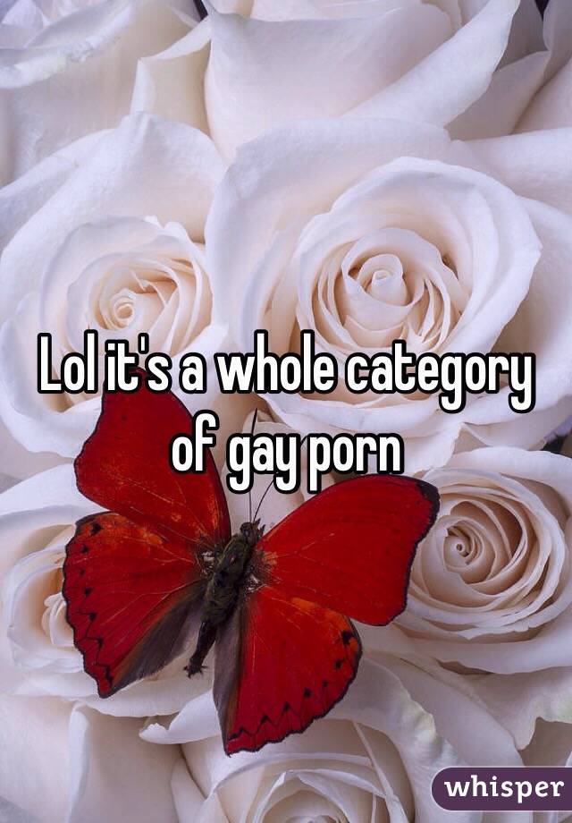 Lol it's a whole category of gay porn 