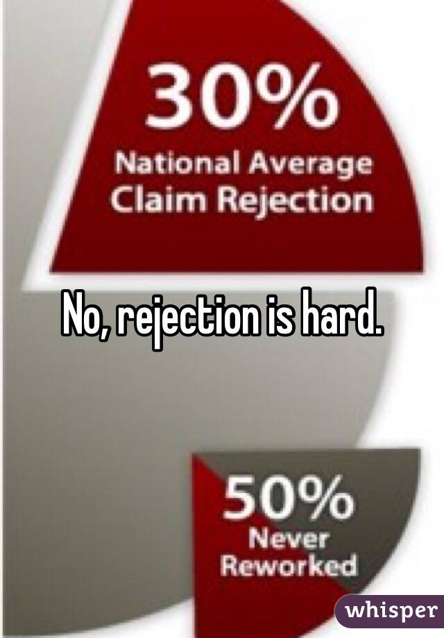 No, rejection is hard.