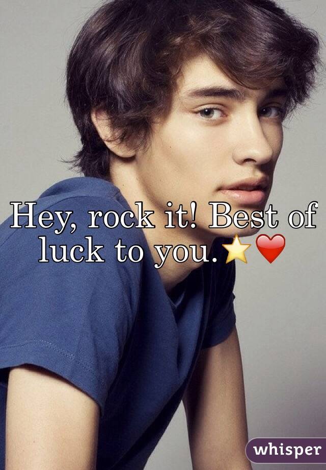 Hey, rock it! Best of luck to you.⭐️❤️