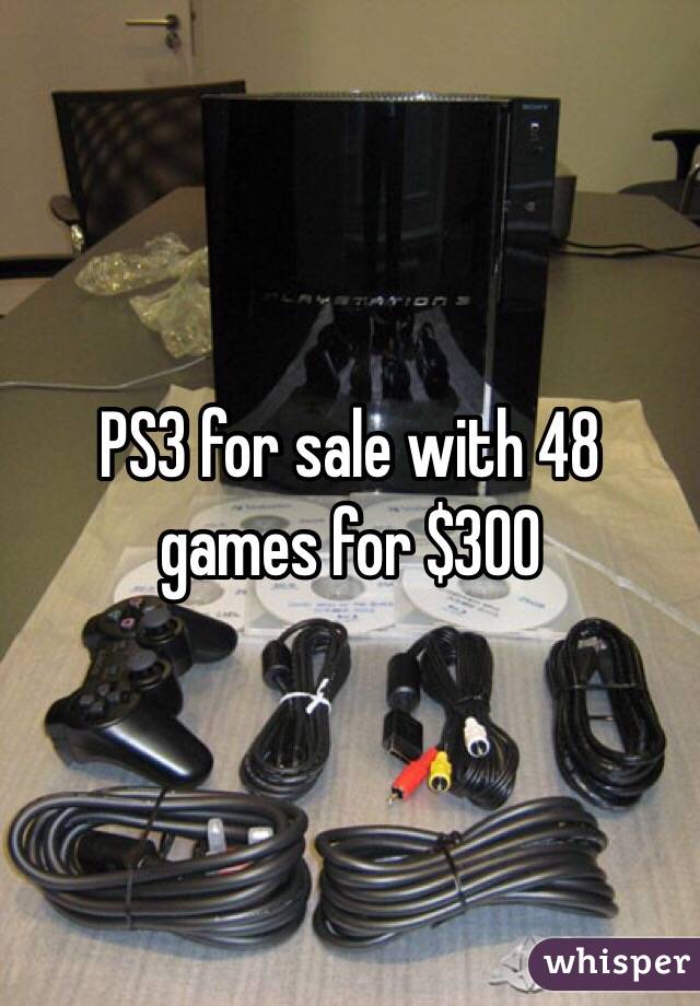 PS3 for sale with 48 games for $300