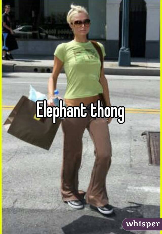 Elephant thong