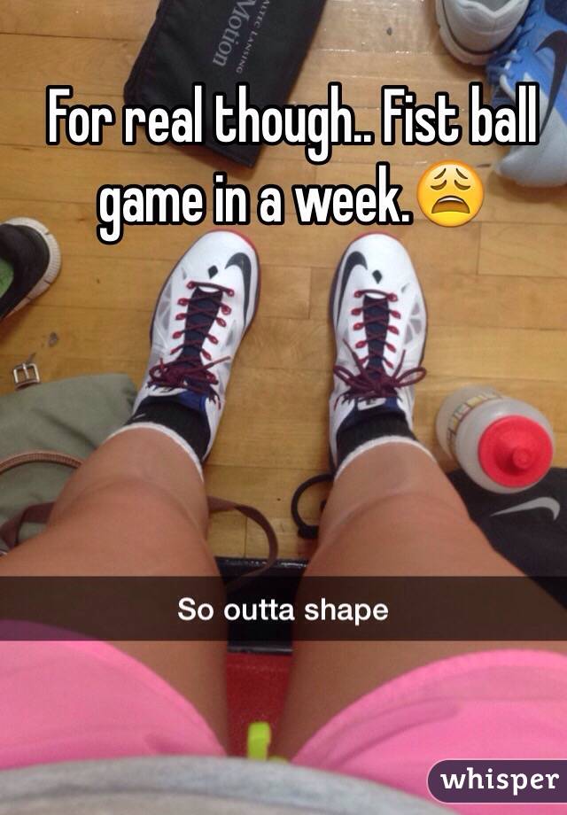 For real though.. Fist ball game in a week.😩