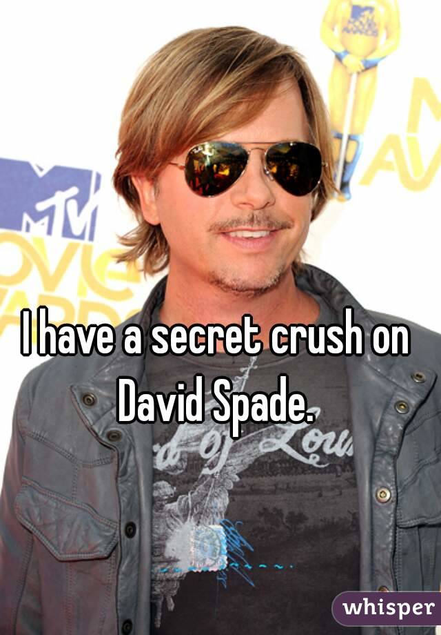 I have a secret crush on David Spade. 