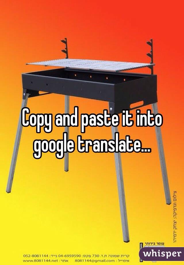Copy and paste it into google translate...