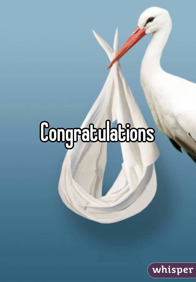 Congratulations