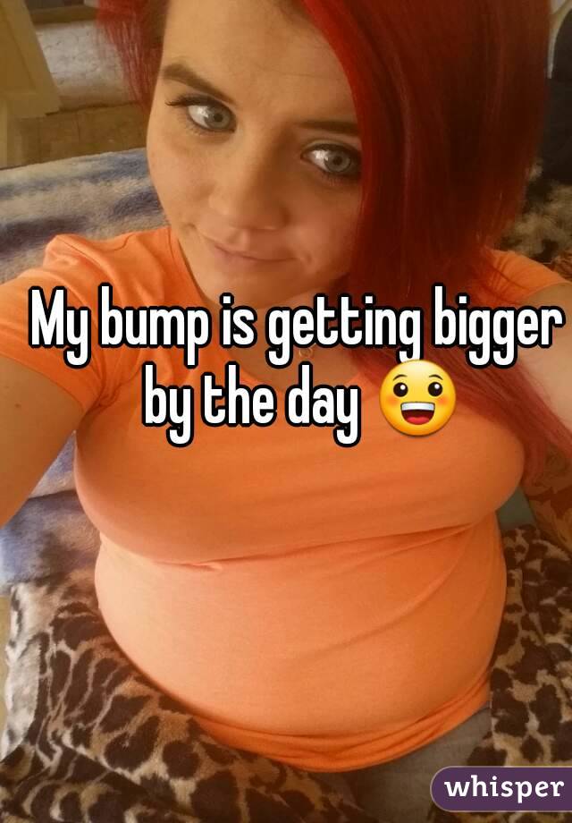 My bump is getting bigger by the day 😀