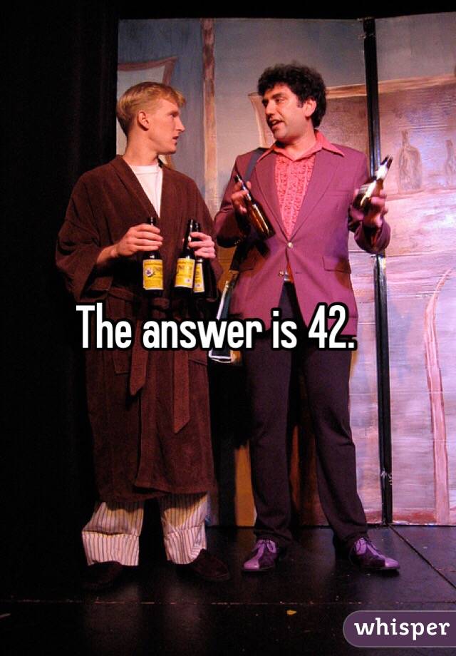 The answer is 42. 