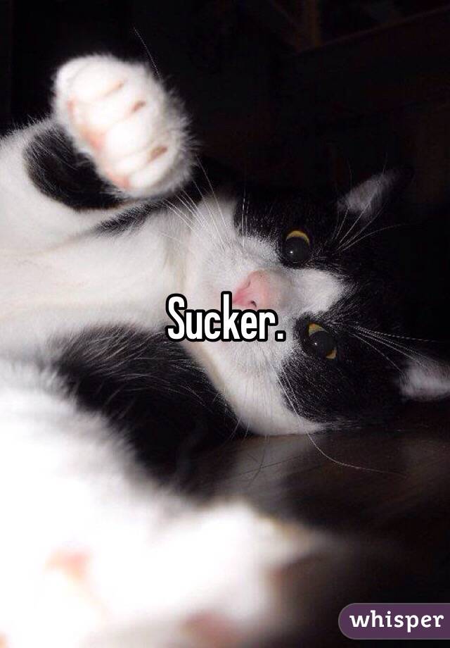 Sucker. 