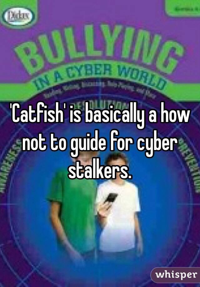 'Catfish' is basically a how not to guide for cyber stalkers. 
