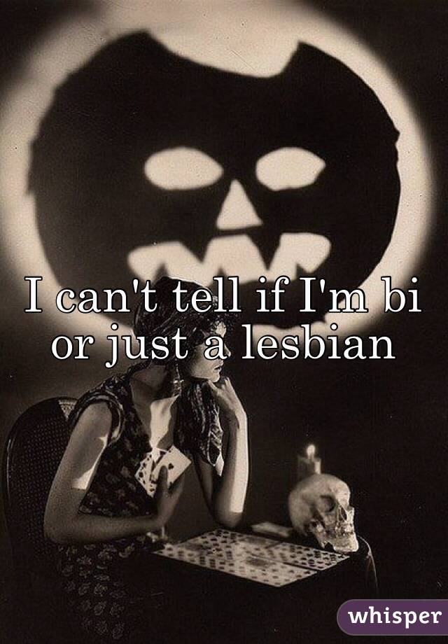 I can't tell if I'm bi or just a lesbian 
