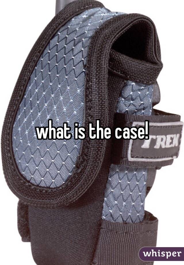what is the case! 