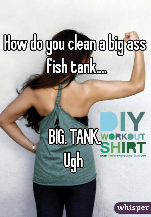 How do you clean a big ass fish tank....


BIG. TANK.
Ugh 