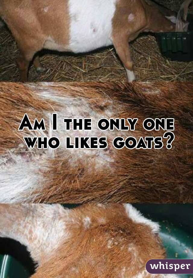 Am I the only one who likes goats?