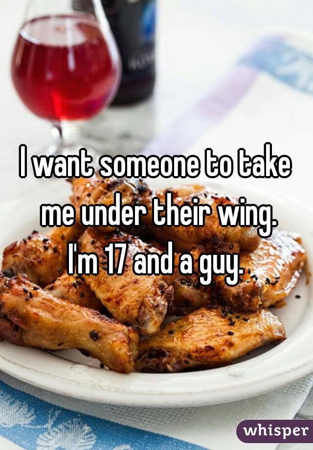 I want someone to take me under their wing.
I'm 17 and a guy.