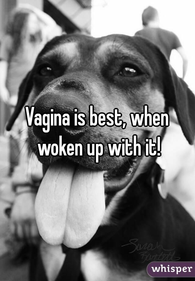 Vagina is best, when woken up with it!