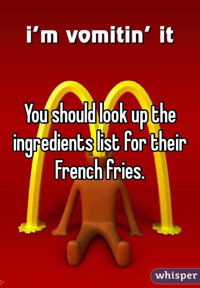 You should look up the ingredients list for their French fries. 