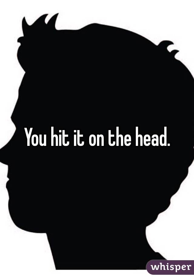You hit it on the head.