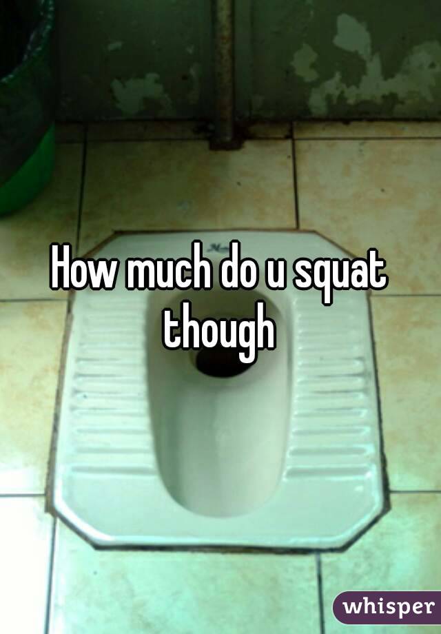 How much do u squat though 
