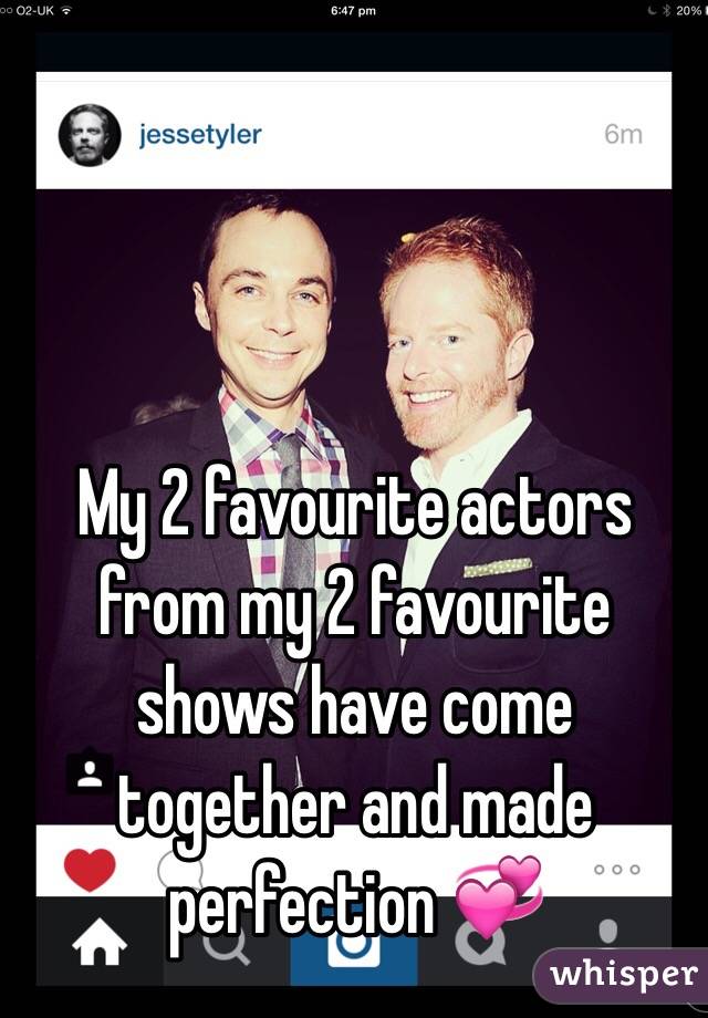 My 2 favourite actors from my 2 favourite shows have come together and made perfection 💞