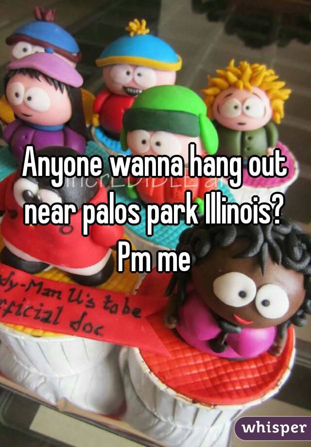Anyone wanna hang out near palos park Illinois?  Pm me 