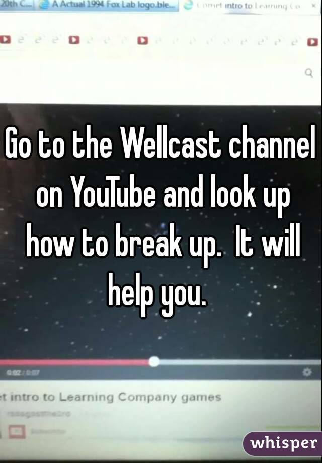 Go to the Wellcast channel on YouTube and look up how to break up.  It will help you.  