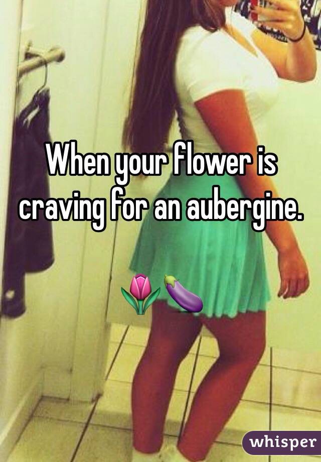 When your flower is craving for an aubergine.

🌷🍆